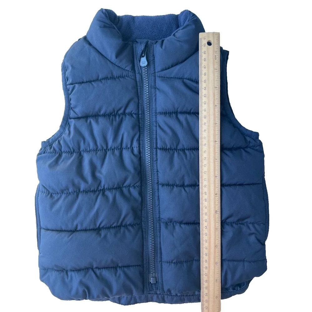 Baby Gap ColdControl Puffer Vest Boys 2T Blue Water Resistant Quilted Zip Unisex